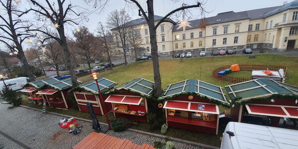 Weihnachtsmarkt von oben